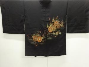 漆鼓に花模様織り出し絵羽織